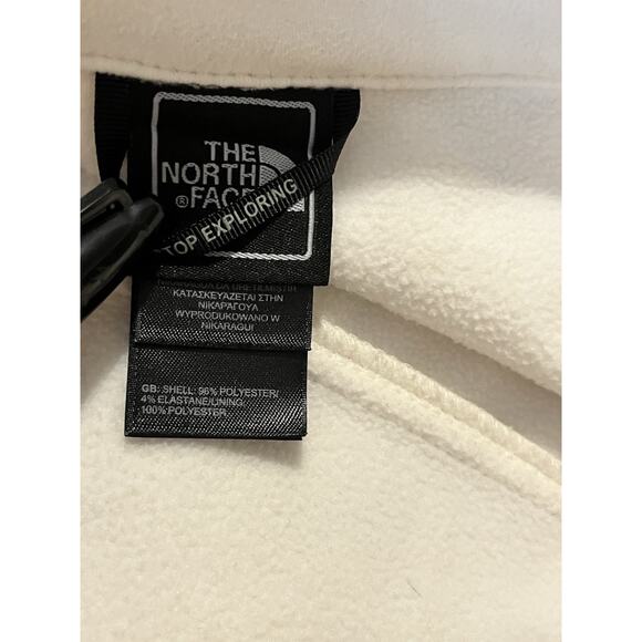 The North Face Jacket Women’s Off-White Size Medium Full Zip, Zippered Pockets - Picture 10 of 16